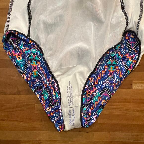 Swim Solutions Women's Tummy-Control Shirred One-Piece Swimsuit 12 - Picture 8 of 9